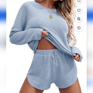 Women's Blue Pajama Set/Loungewear